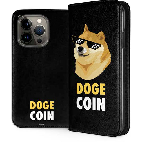 Doge Coin Crypto iPhone 15 Pro Folio Case
